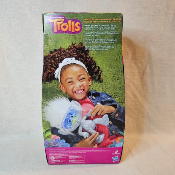 Dreamworks Trolls Hasbro Glitterific Guy Diamond 12" Figure - Picture 2 of 5